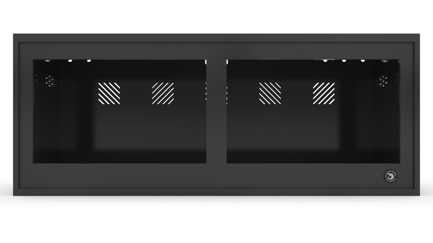 5'x2'x2' Premium PVC Reptile Enclosure | 60"x24"x24" Reptile Cage w/ Tempered Glass Panels