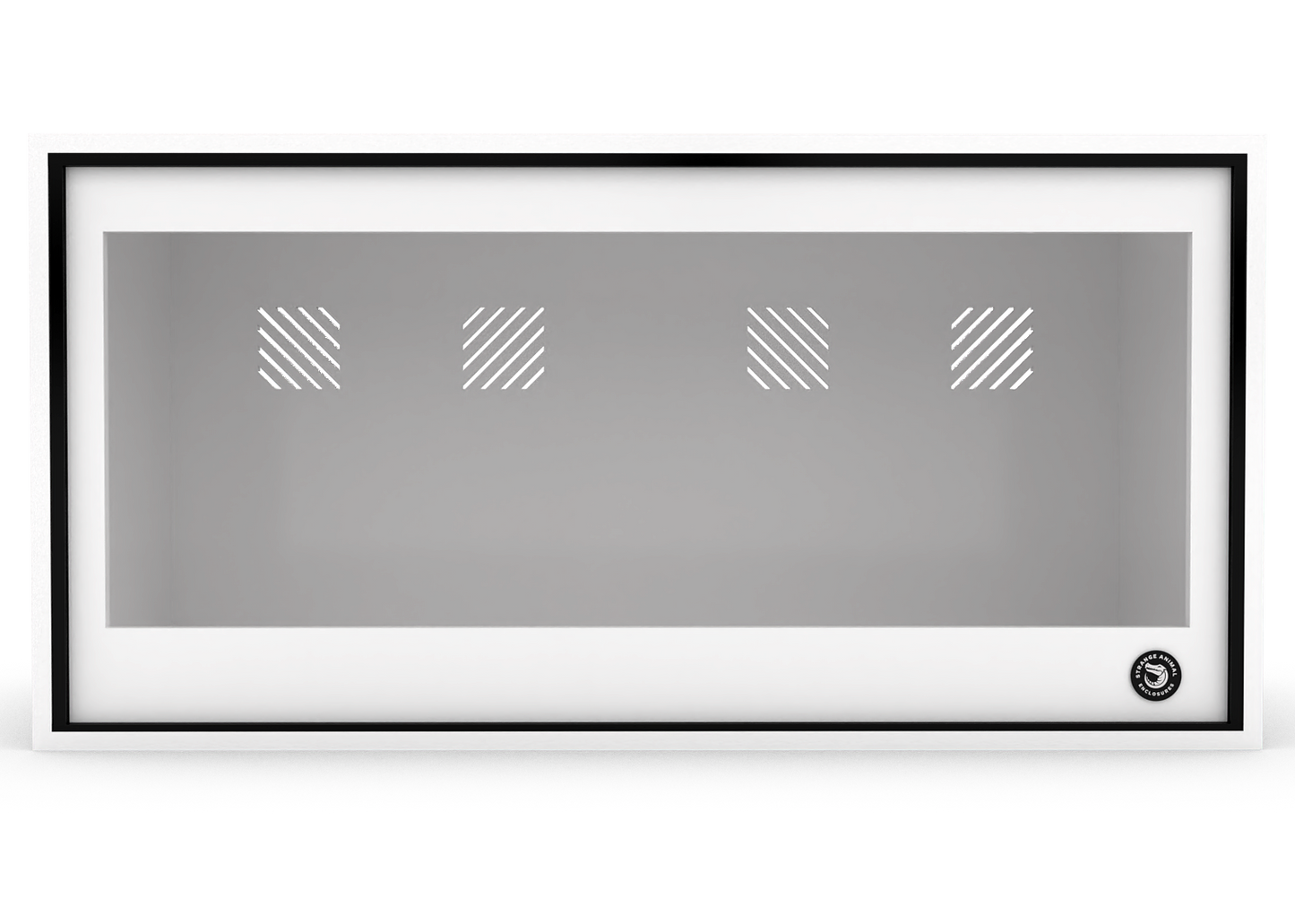 48"x24"x24" Premium PVC Reptile Enclosure | 4'x2'x2' V2 Reptile Cage w/ Tempered Glass Panels