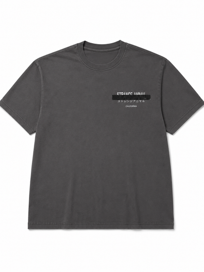 Strange Animal Redact Puff Snake Oversized Tee