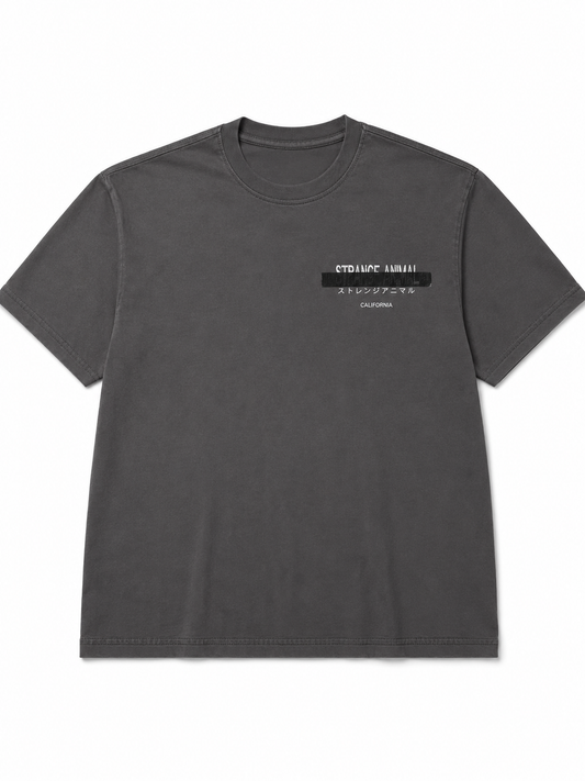 Strange Animal Redact Puff Snake Oversized Tee